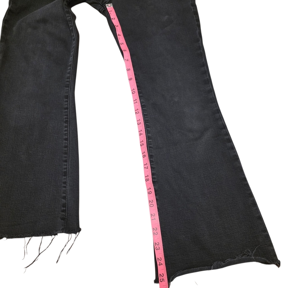 Frame La Bardot Crop Flare BLack Jeans Size 30 - Picture 11 of 14